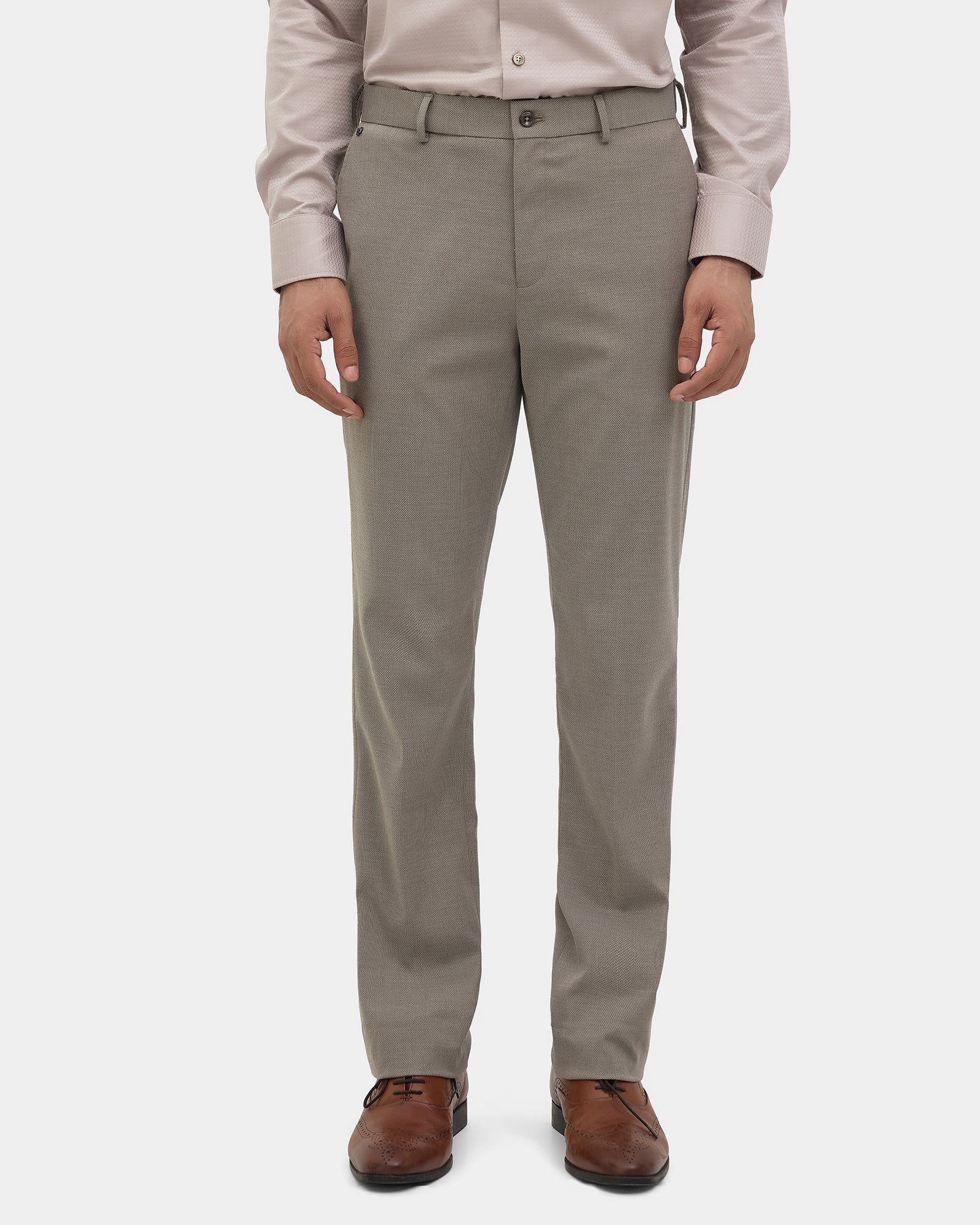 Brown Textured Trouser - Hublot