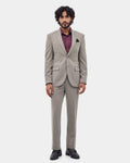 Brown Two Piece Check Suit - Zexter