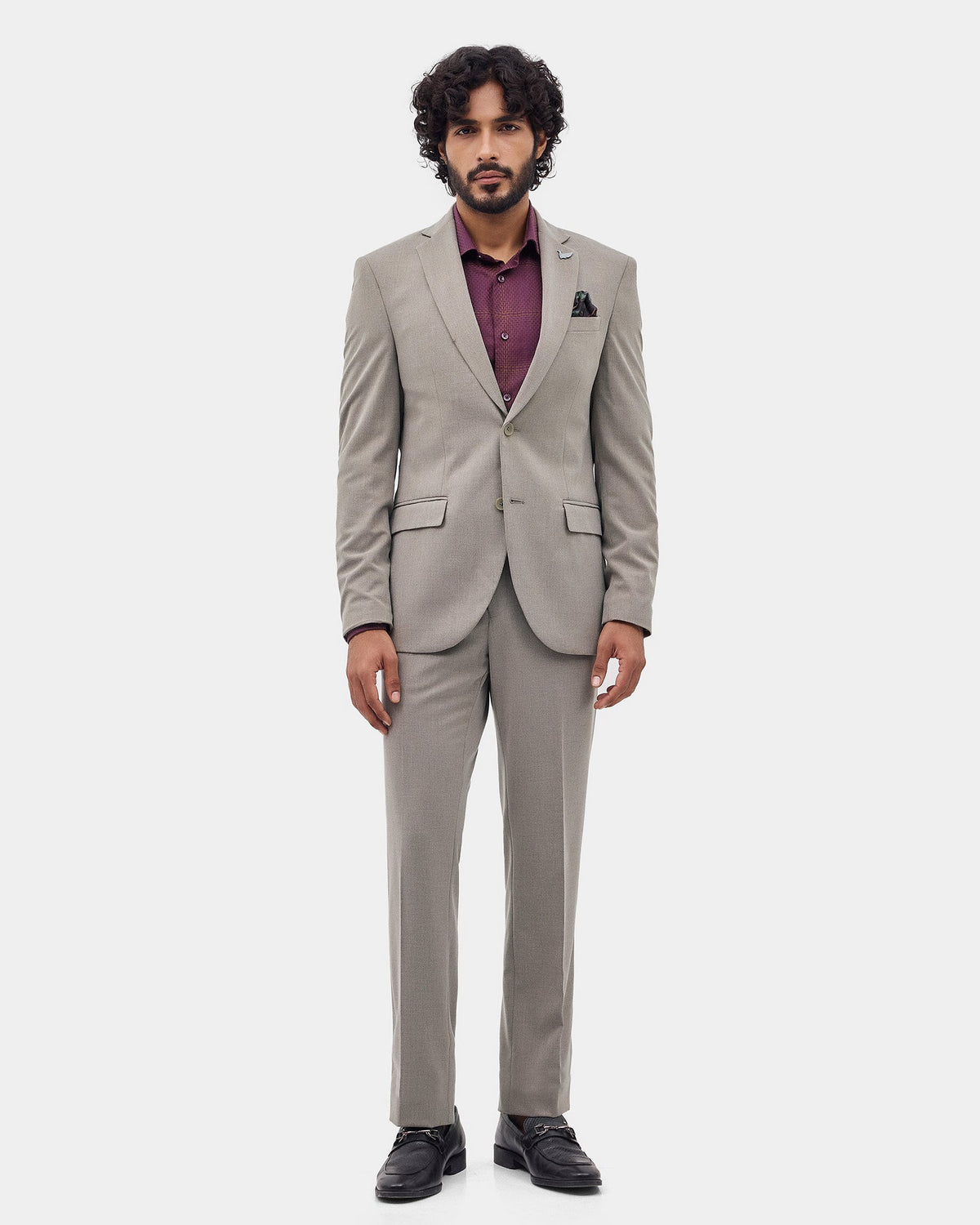 Brown Two Piece Check Suit - Zexter