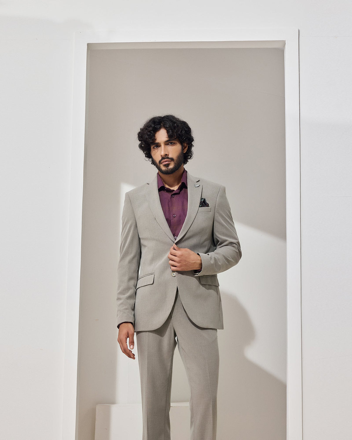 Brown Two Piece Check Suit - Zexter