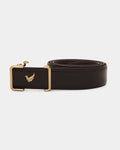 ACCESSORIES REGULAR FIT TWO TONE LEATHER BELT