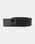 Leather Black Textured Belt - White