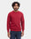 Burgandy Crew Neck Textured Sweatshirt - Sid