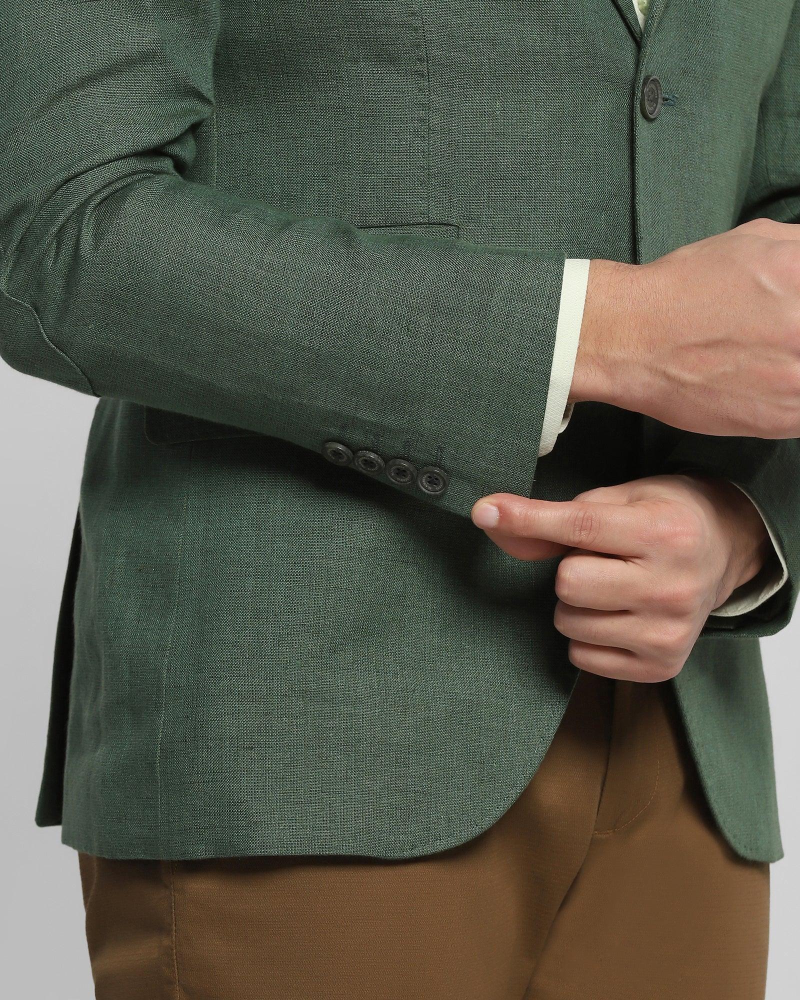 casual blazer in green nigel blackberrys clothing 5