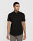 Formal Half Sleeve Black Solid Shirt - Pareto