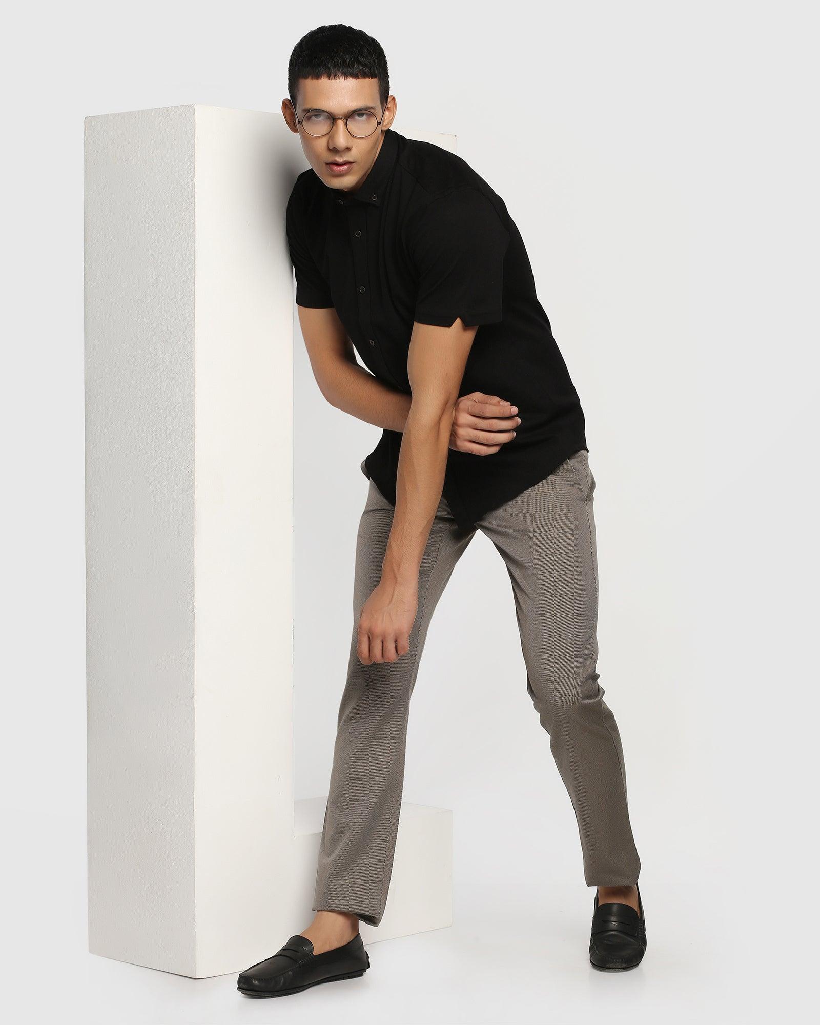 White House Black Market - Black Solid Casual Capri Pants