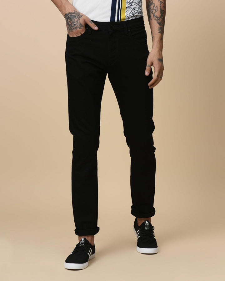 Laze FIt Black Jeans - Jacob