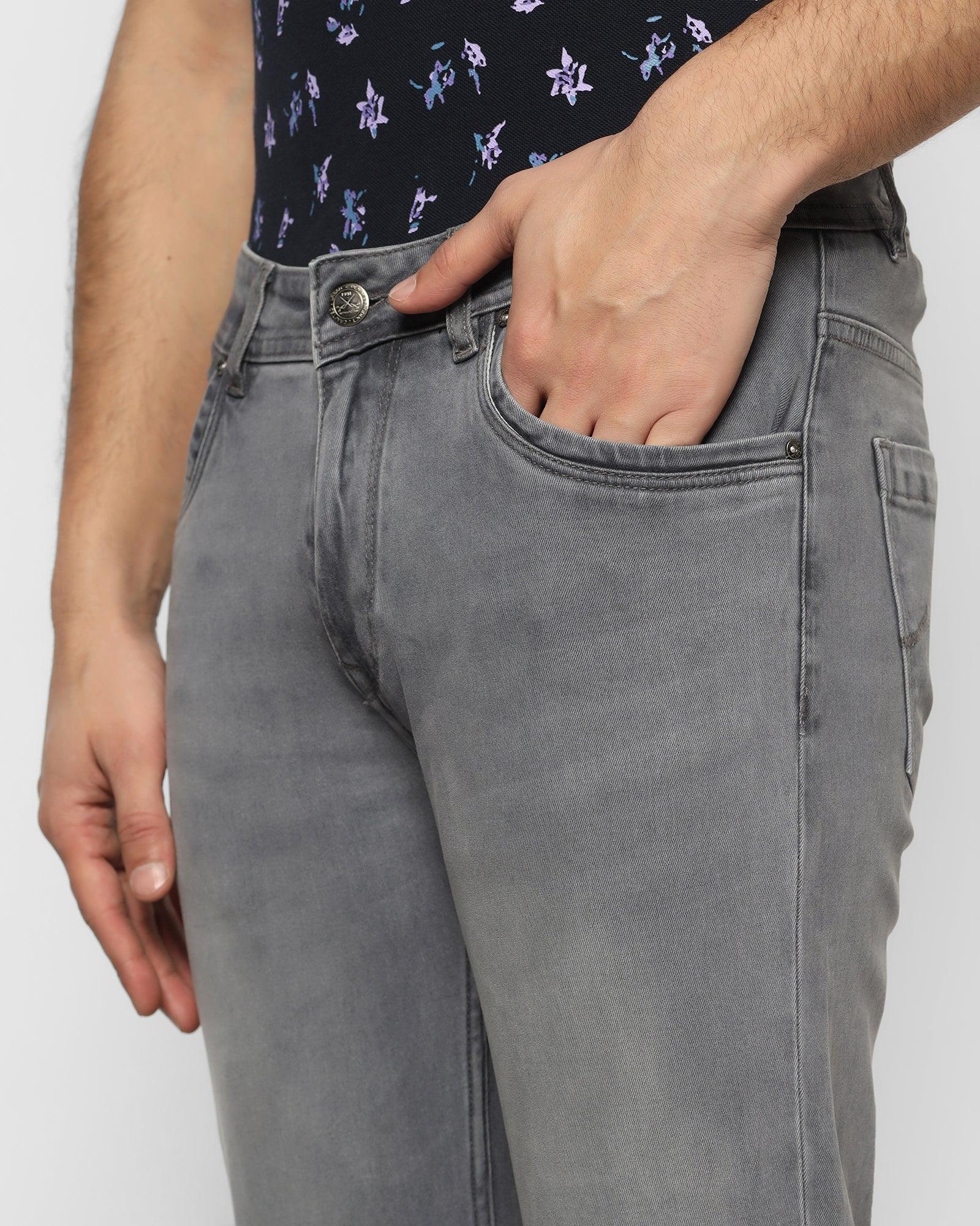 Slim Comfort Buff Fit Grey Jeans - Nico
