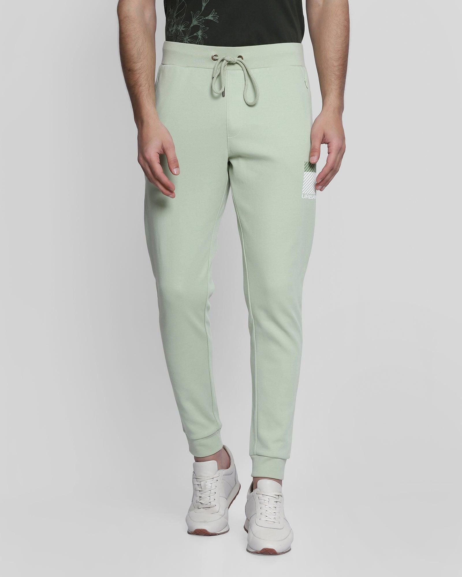 Casual Sea Green Solid Jogger - Marcus