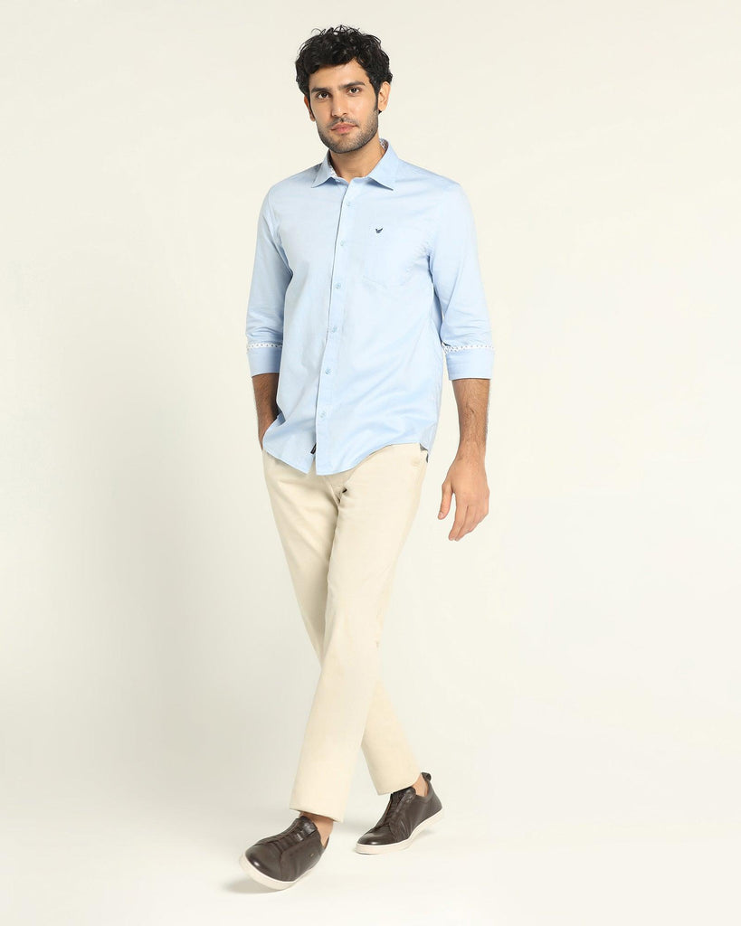 Must Haves Slim Fit B-91 Casual Beige Solid Khakis - Kiler