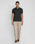 Solid Casual Khakis In Beige B-95 (Mark) - Blackberrys