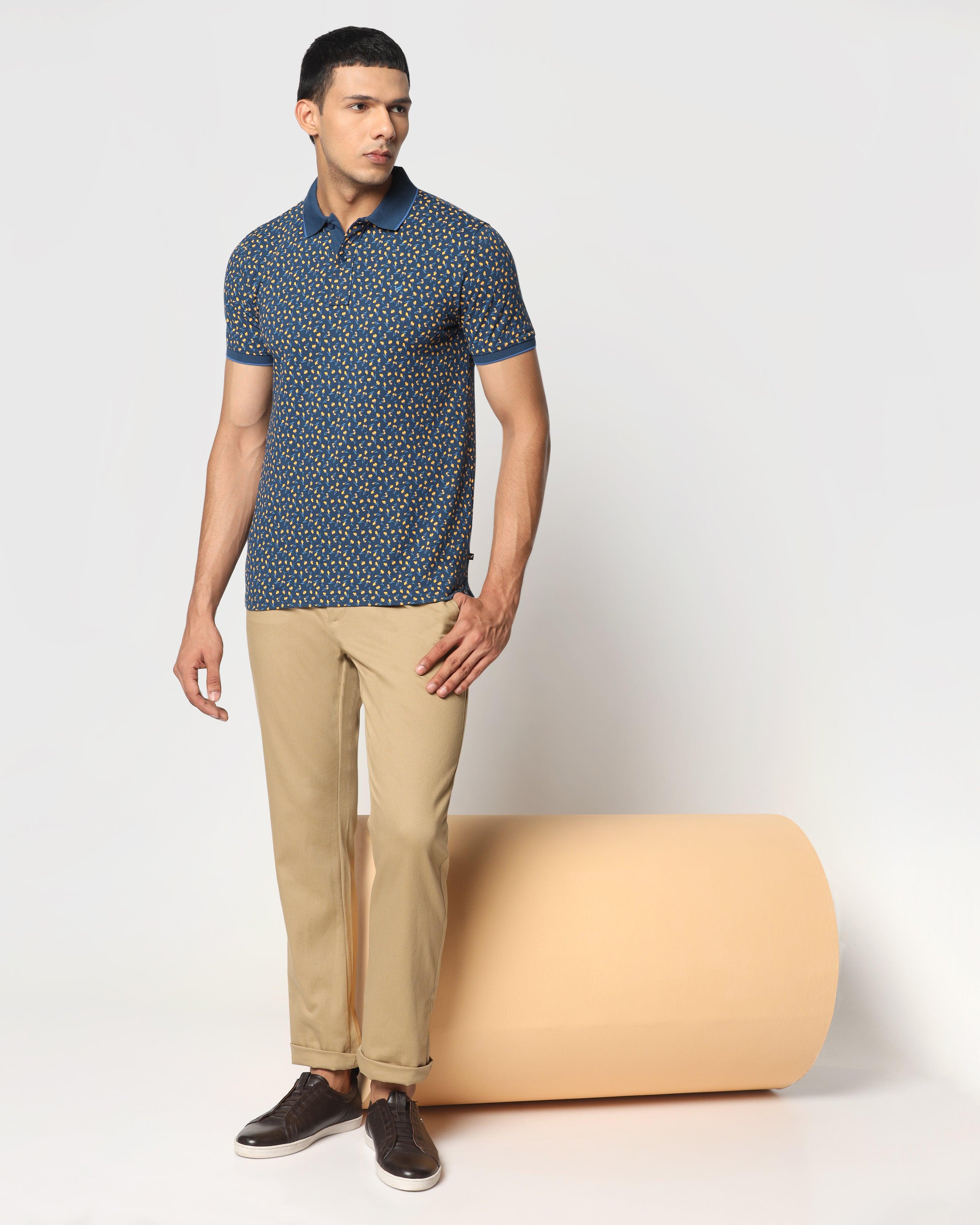 Solid Casual Khakis In Beige B-95 (Mark) - Blackberrys