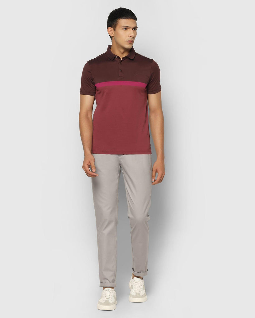 Nxt Casual Grey Solid Khakis - Cygnus Pl