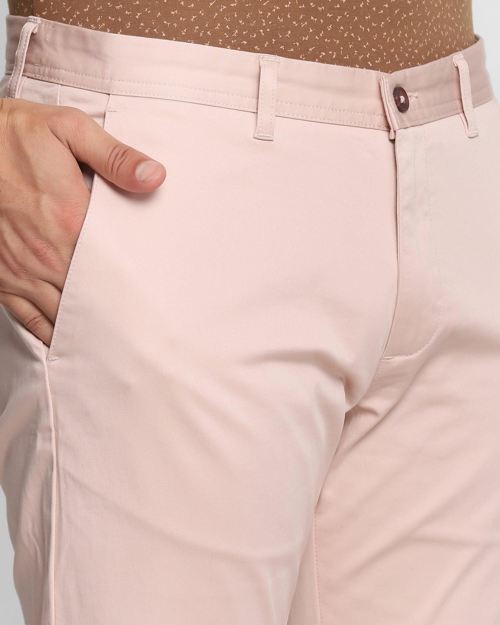 Solid Casual Khakis In Light Pink B-95 (Mark) - Blackberrys