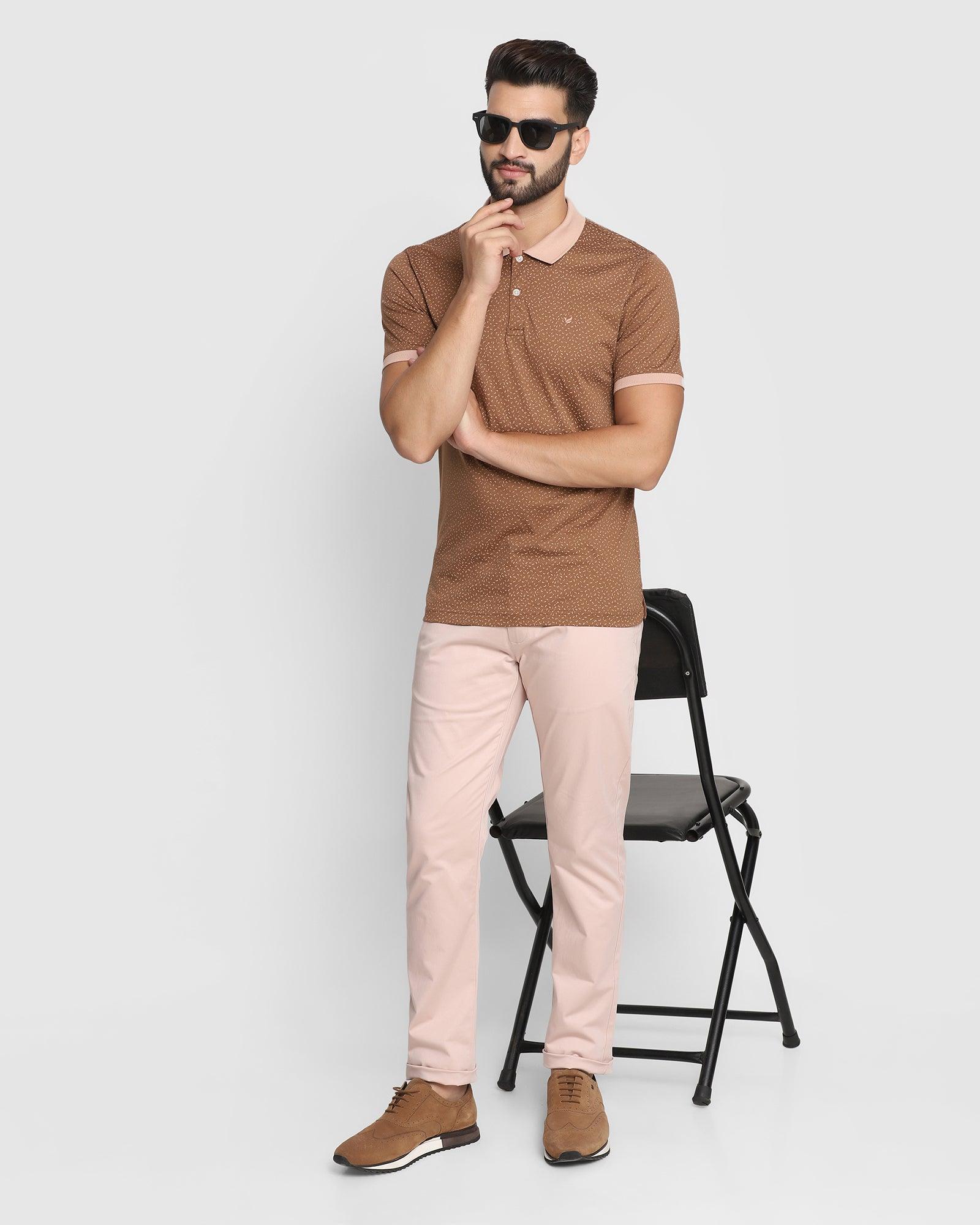 Solid Casual Khakis In Light Pink B-95 (Mark) - Blackberrys