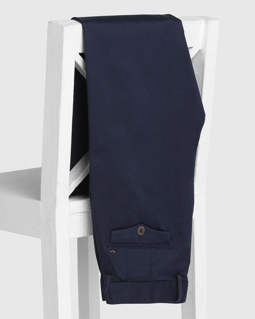 Super Slim Phoenix Casual Navy Solid Khakis - John