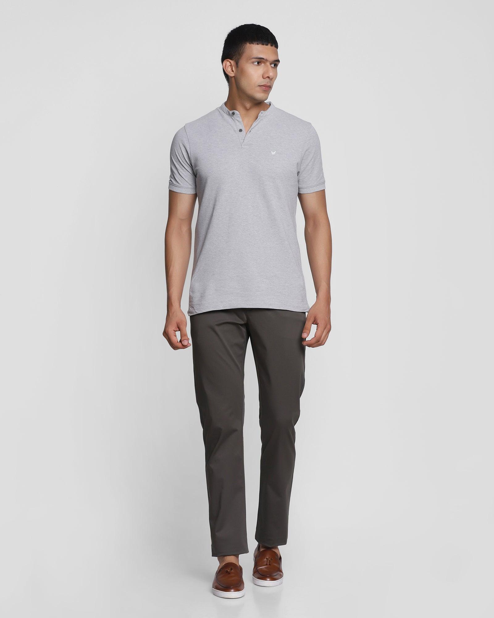 Solid Casual Khakis In Olive B-95 (Mark) - Blackberrys