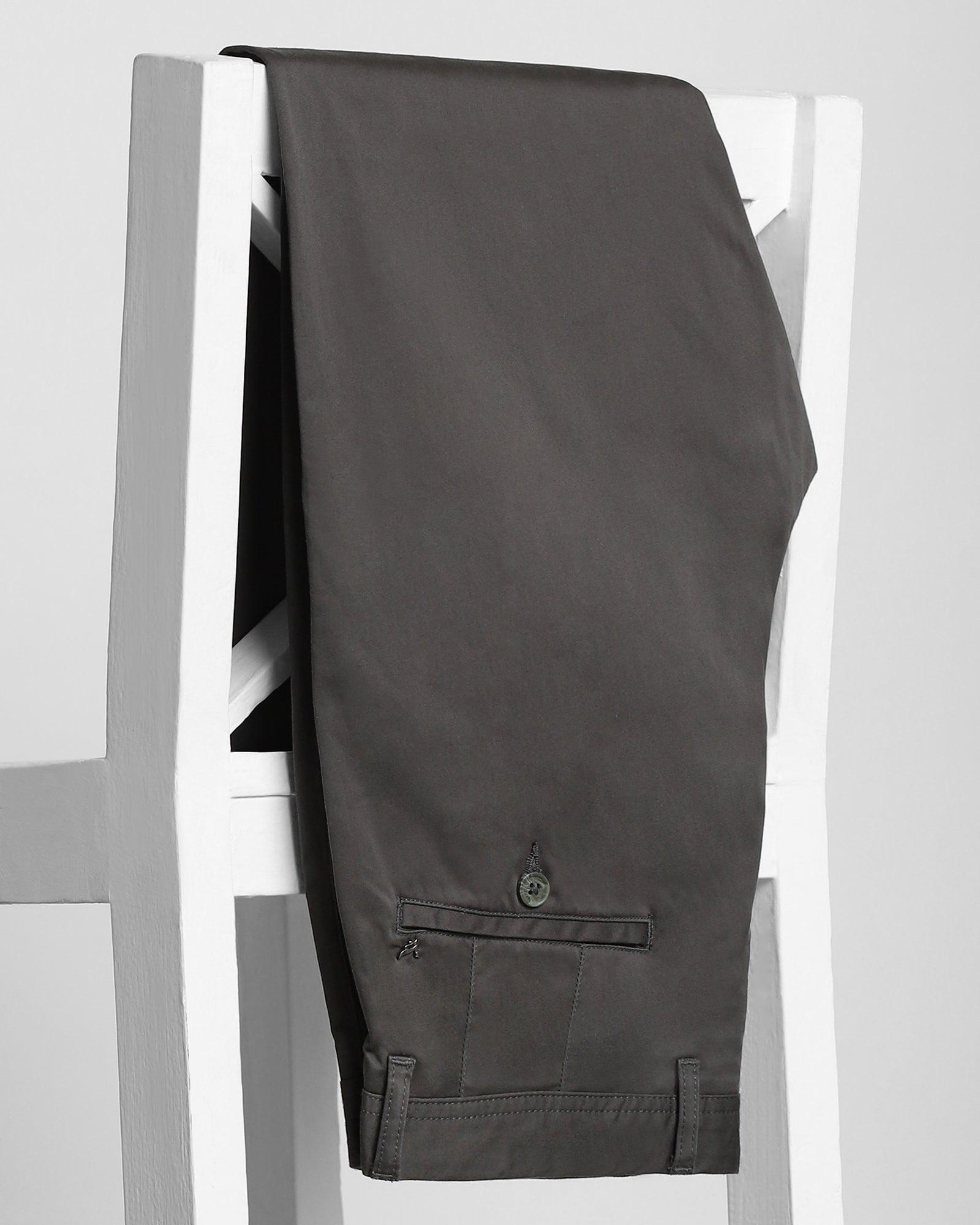 Solid Casual Khakis In Olive B-95 (Mark) - Blackberrys