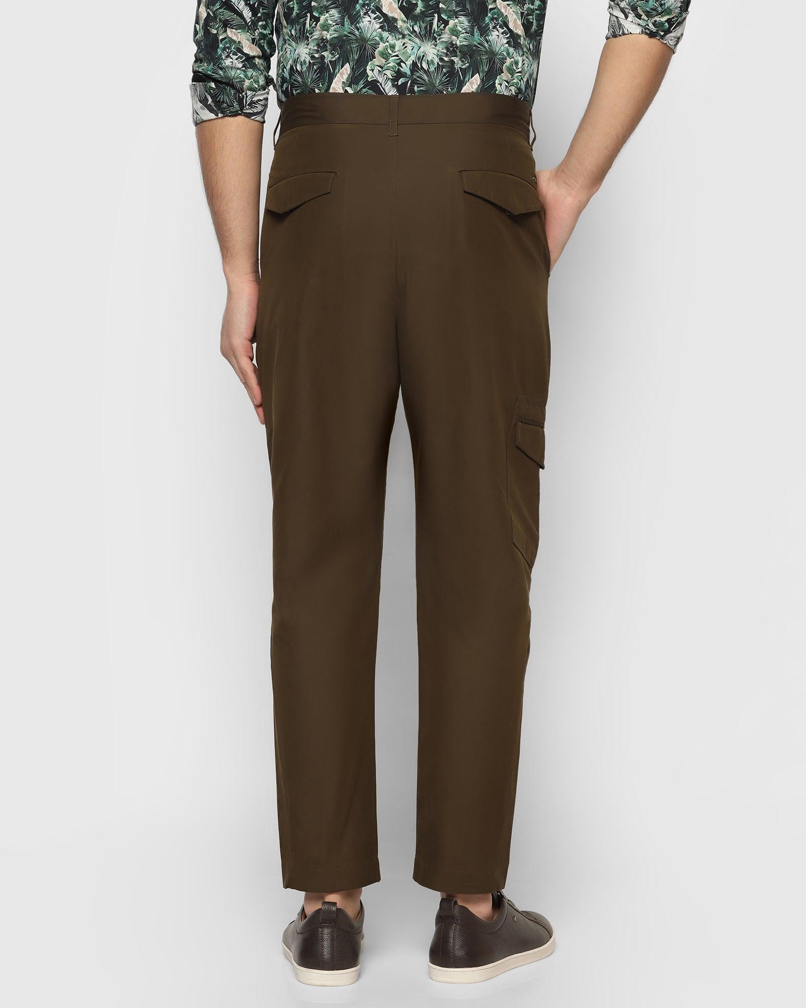 Nadal Casual Olive Solid Khakis - Cargo
