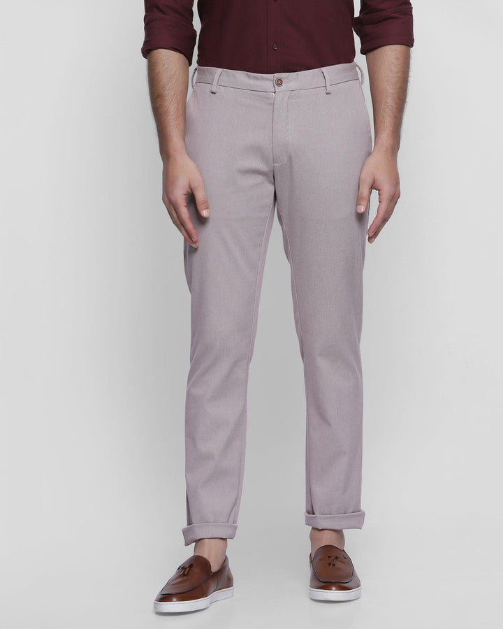 Slim Fit B-91 Casual Pink Solid Khakis - Louis