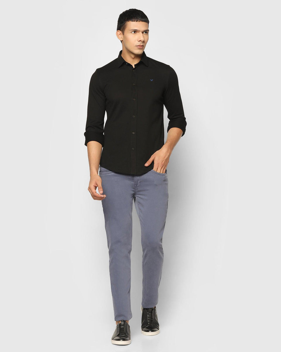 Casual Black Solid Shirt - Pareto