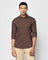 Casual Brown Solid Shirt - Maker