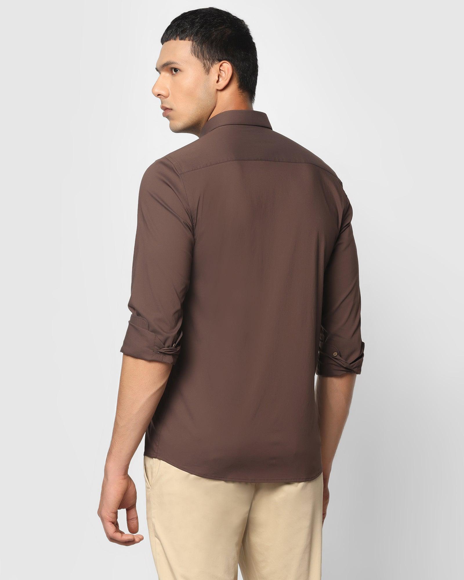 Casual brown sale