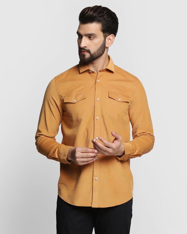 Casual Ochre Solid Shirt - Dunk