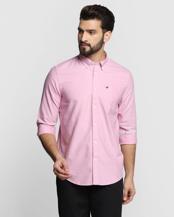 Casual Pink Solid Shirt - Sonic