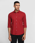Solid Casual Shirt In Red (Jacob) - Blackberrys