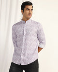 Casual Grey Printed Shirt - Tanli