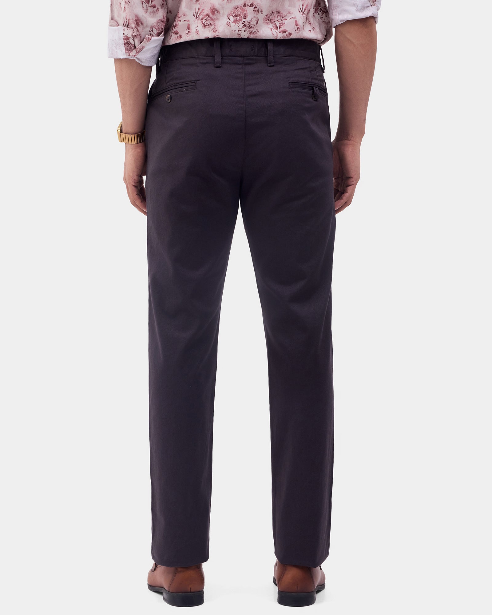 Charcoal Textured Khakis - Langstang