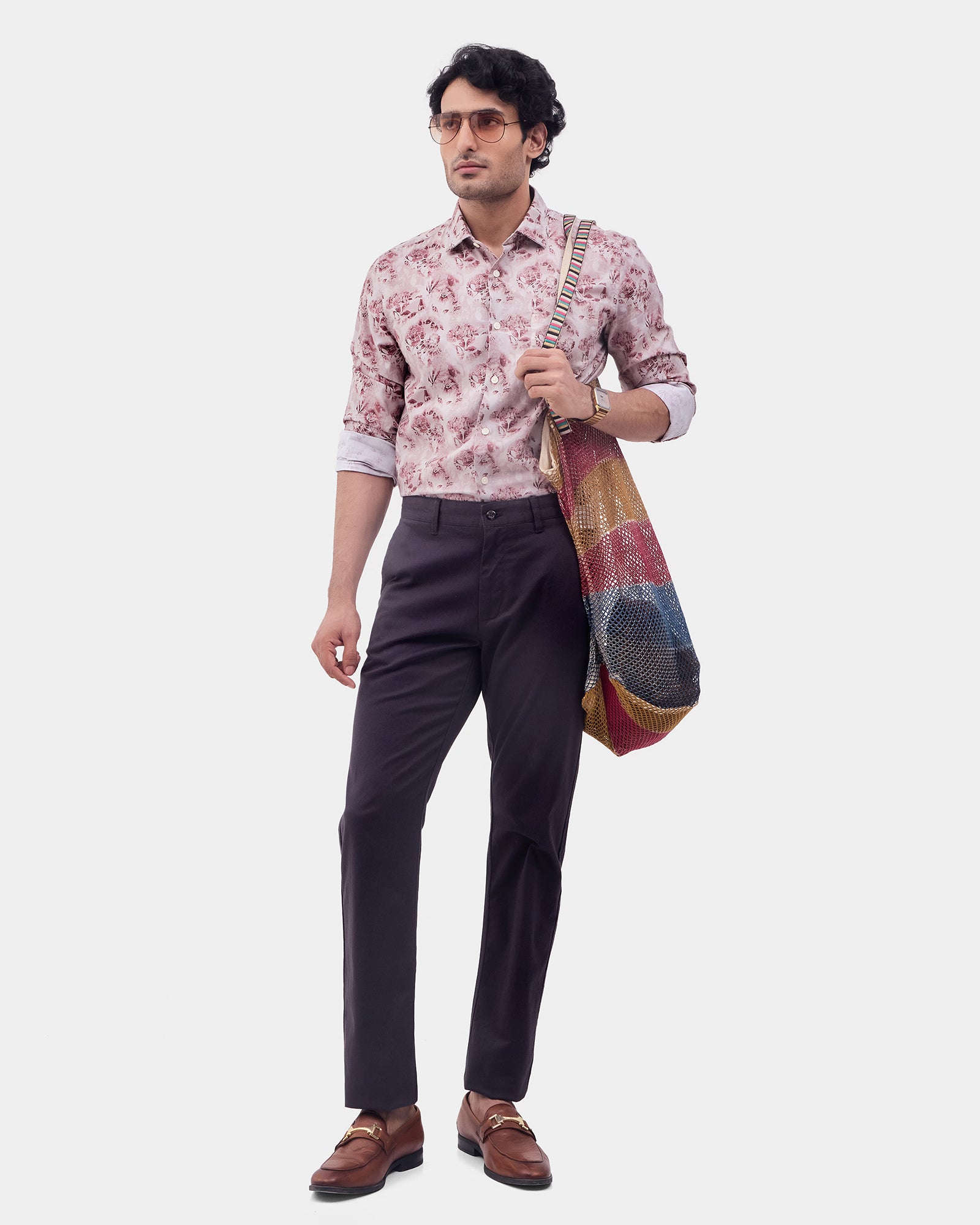 Charcoal Textured Khakis - Langstang