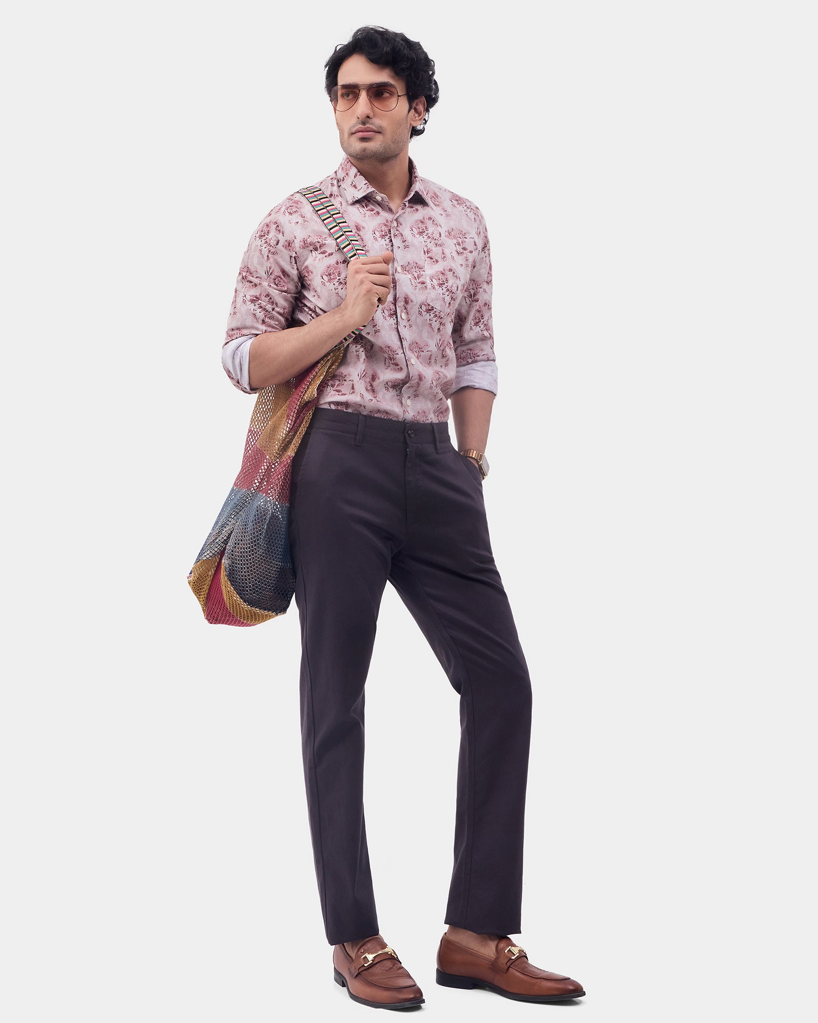 Charcoal Textured Khakis - Langstang