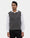 Charcoal Grey V-Neck Solid Sweater - Less