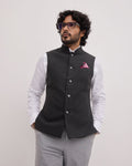 Charcoal Solid Waistcoat - Ruson