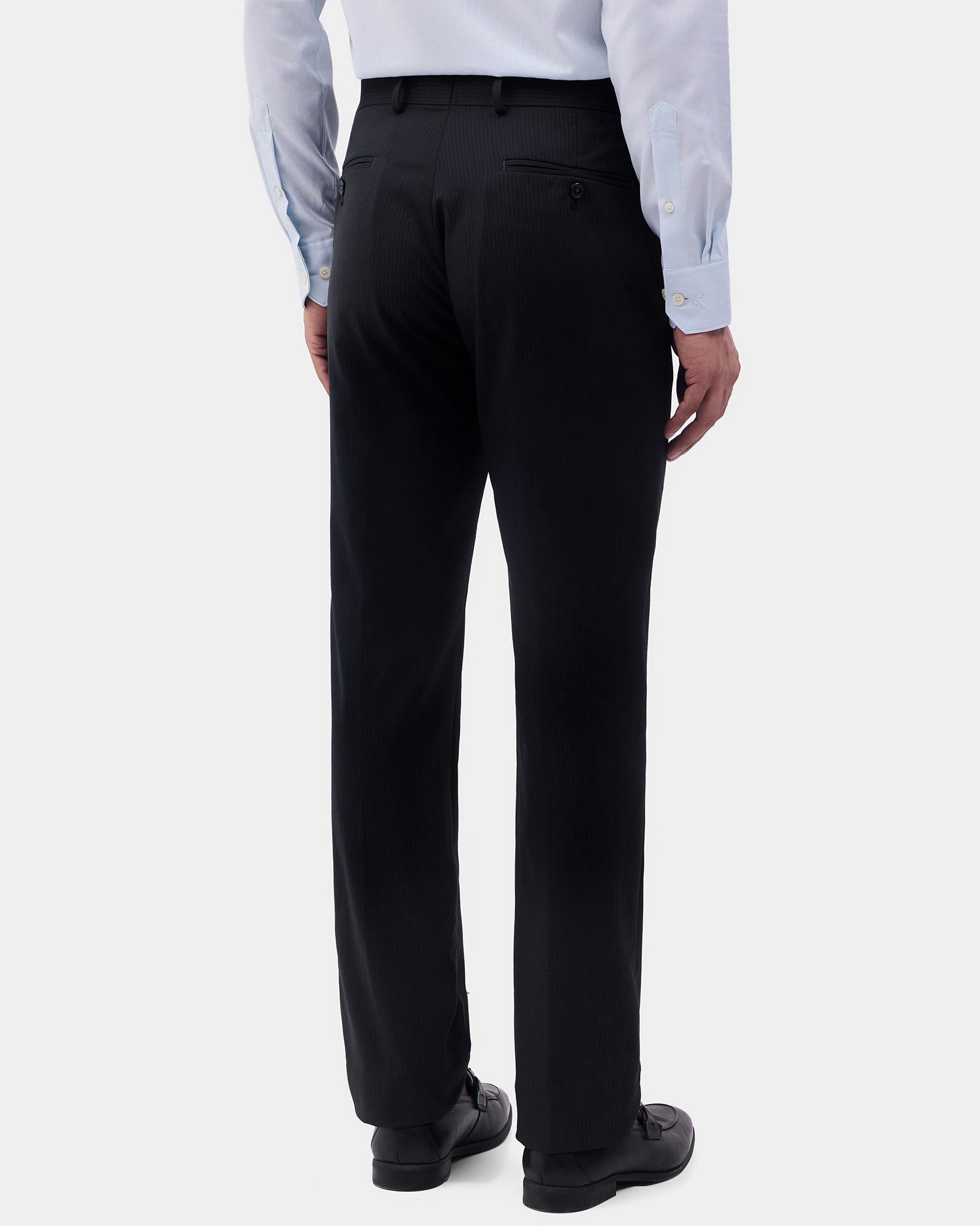 Charcoal Stripe Trouser - Ebel