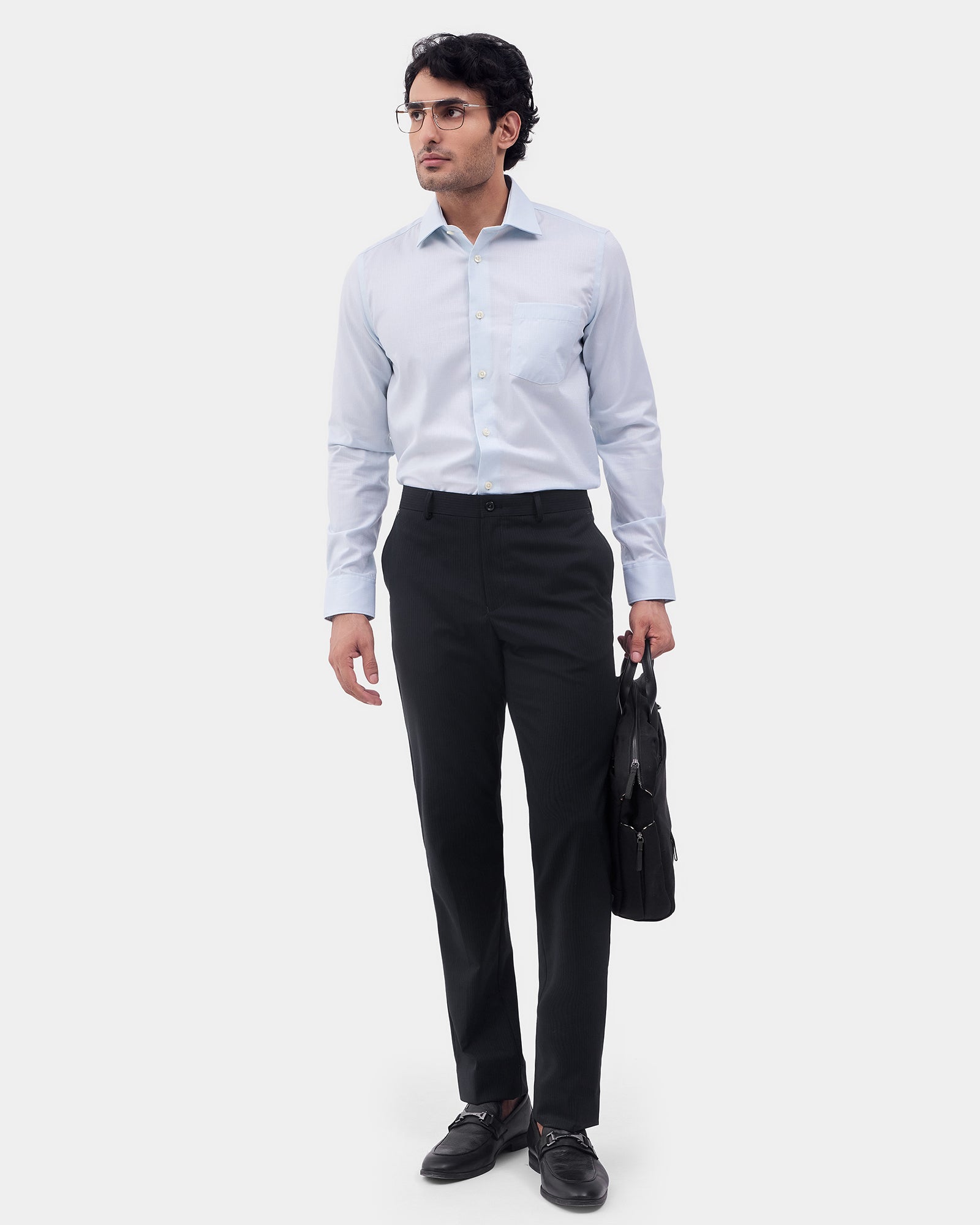Charcoal Stripe Trouser - Ebel