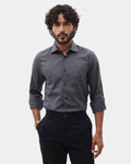 Charcoal Textured Shirt - Kynsa