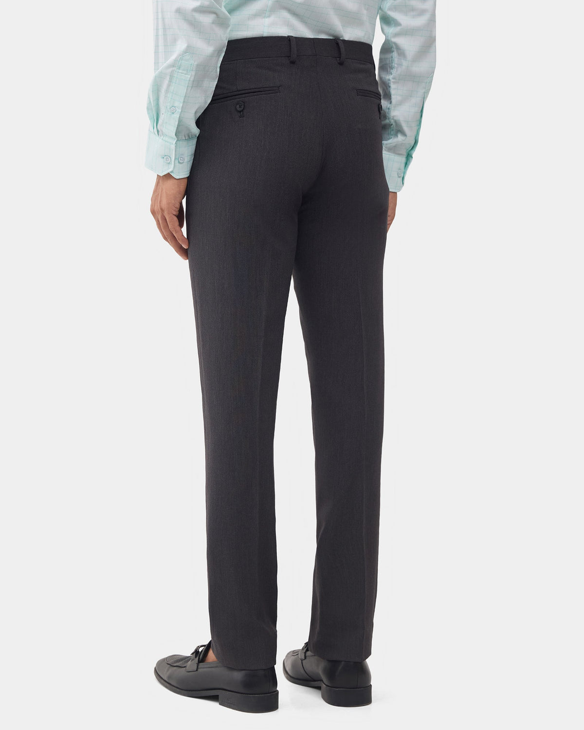 Charcoal Textured Trouser - Delma