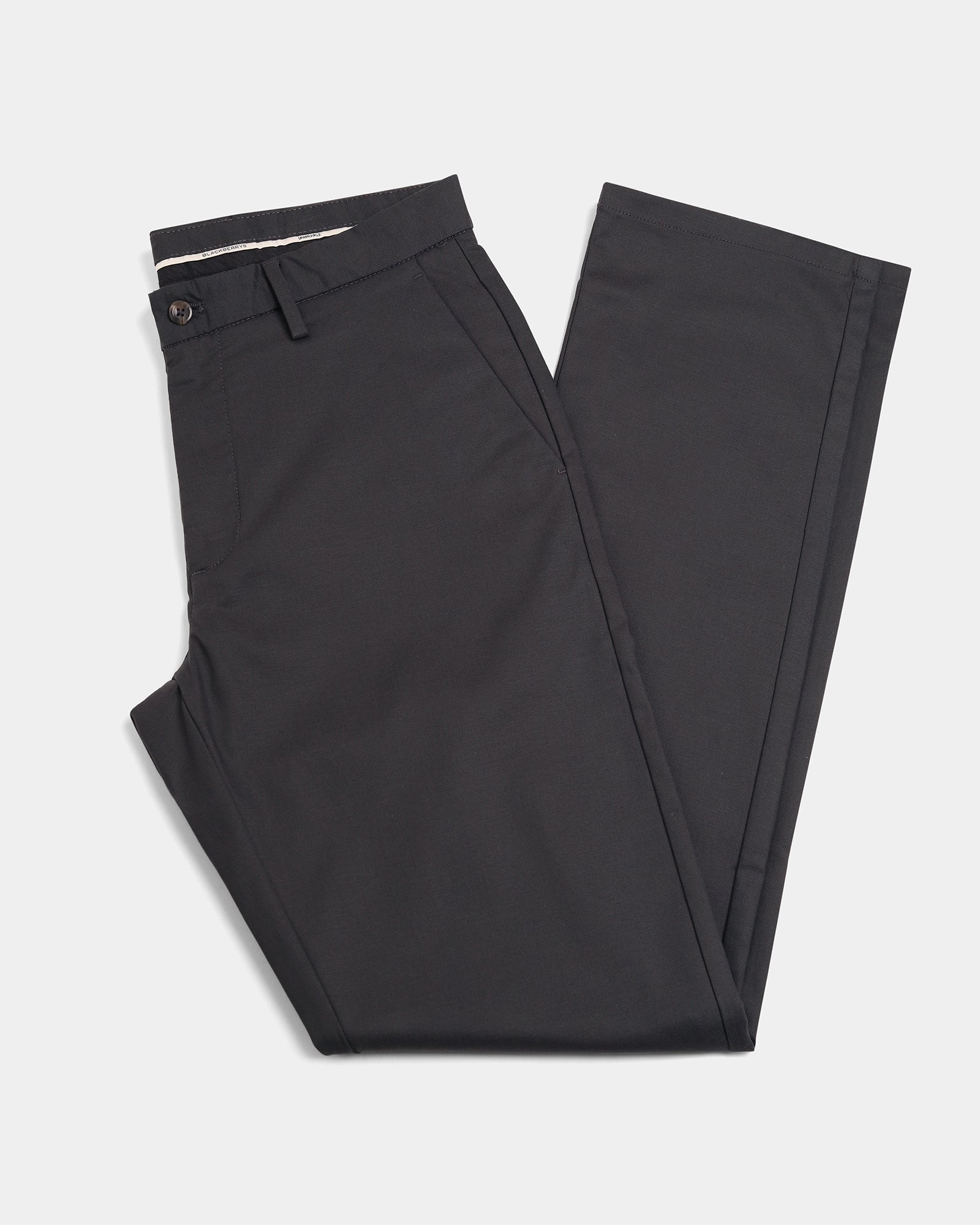 Charcoal Unwrinkle Textured Khakis - Dolomite