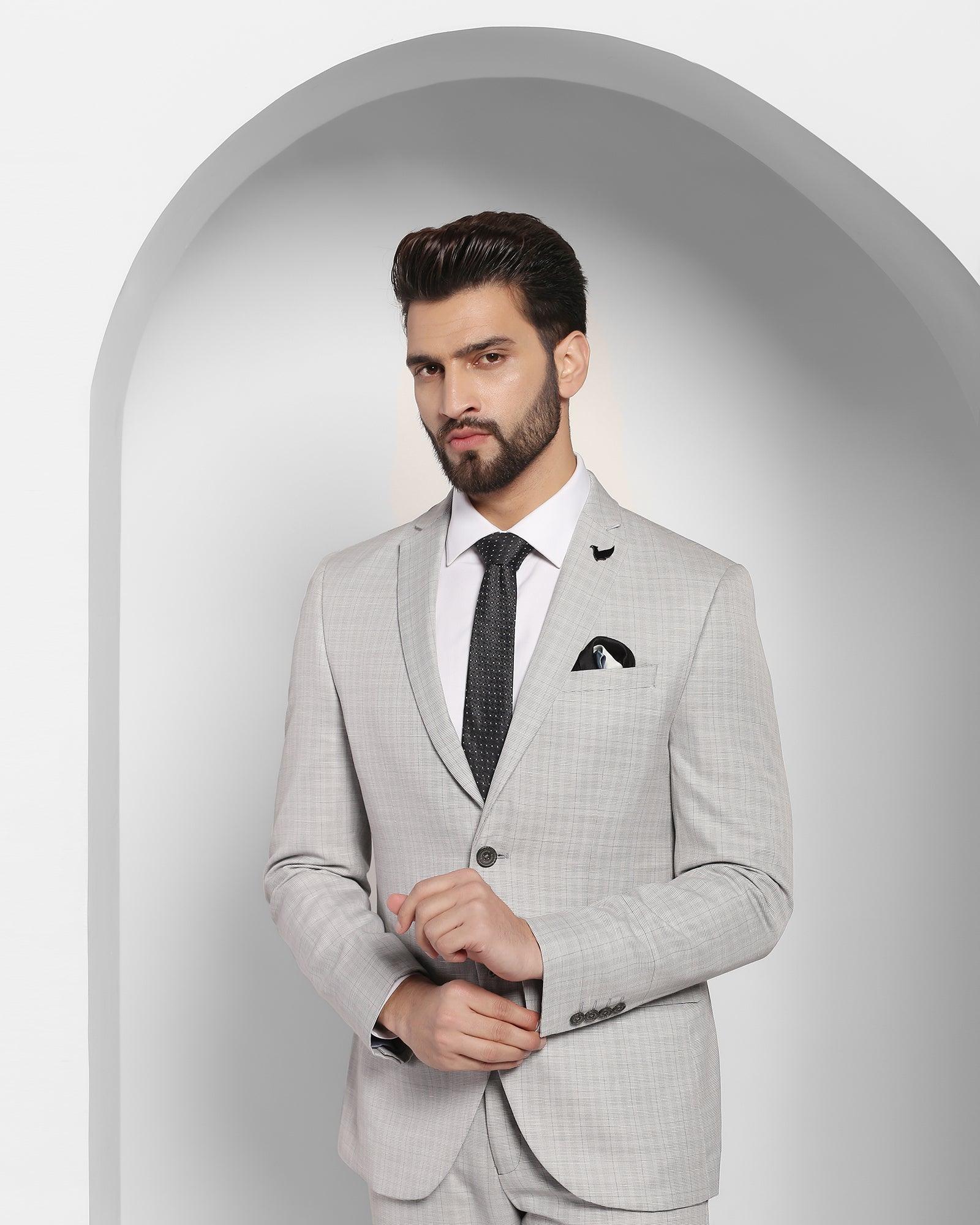 Men Grey Wedding Suit Tweed 3 Piece Suit Winter Suits Sainly– SAINLY