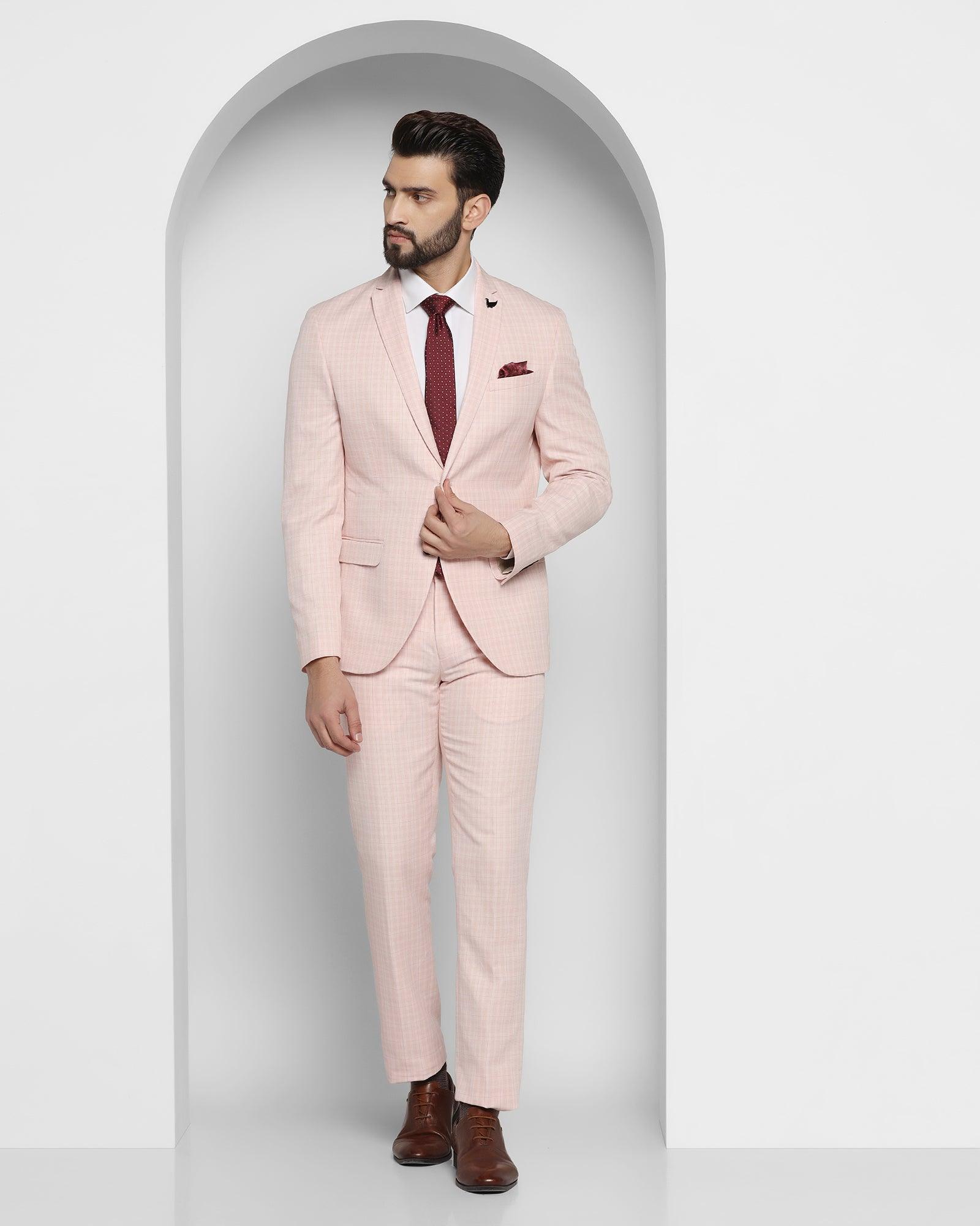 Pink Coat Suit For Men Light Pink Light Peach Color Coat Pant Buy