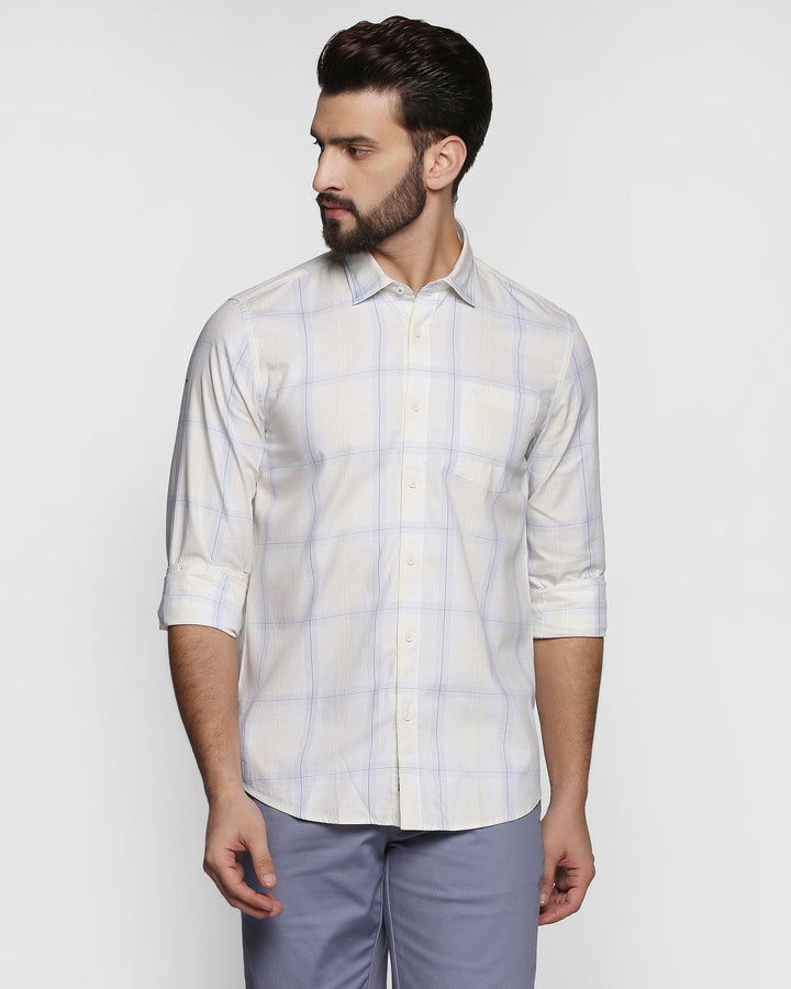 Casual Yellow Check Shirt - Osborn