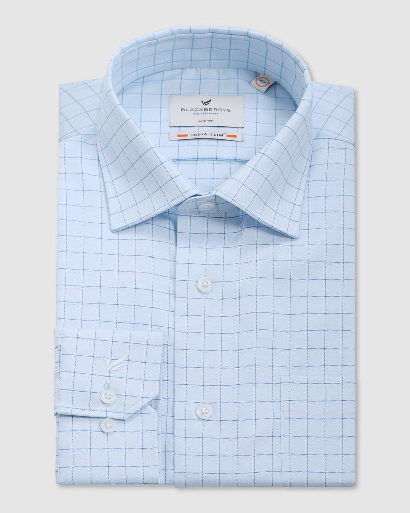 Formal Blue Check Shirt - Ivy