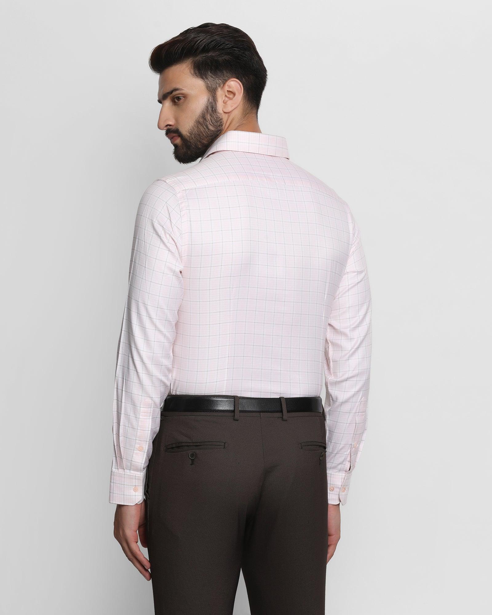 Formal Pink Check Shirt - Edix