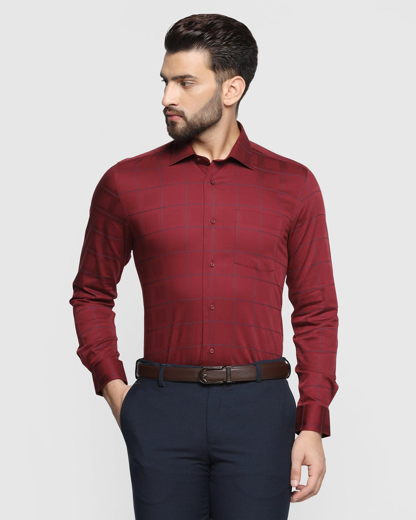 Formal Red Check Shirt - Fest