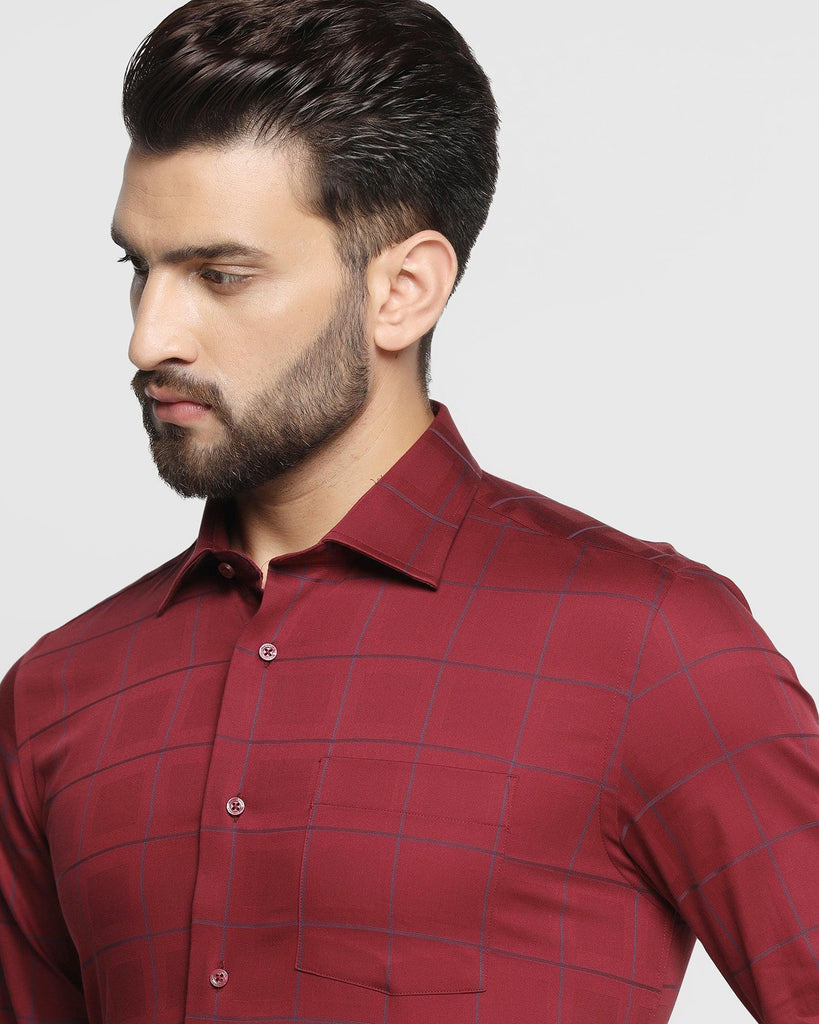 Formal Red Check Shirt - Fest