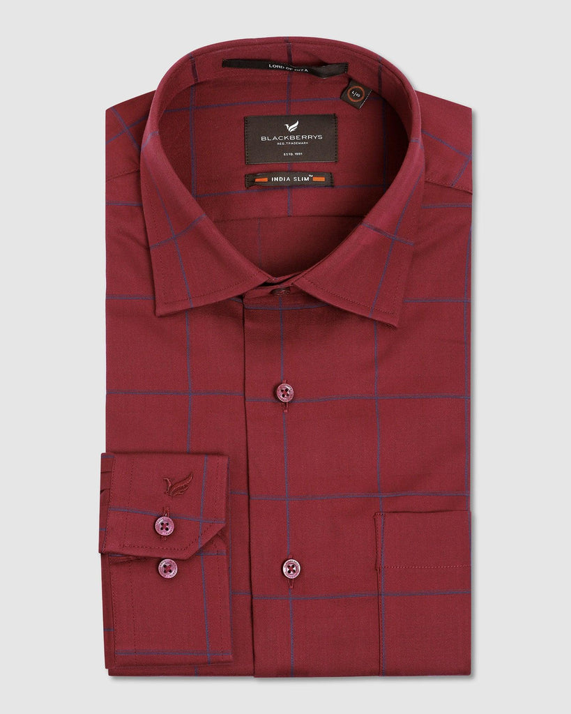 Formal Red Check Shirt - Fest