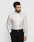 Linen Formal White Check Shirt - Cory